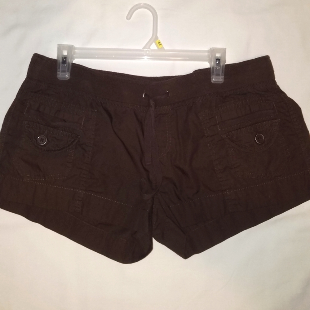 Vintage Rue21 Dark brown pull on shorts